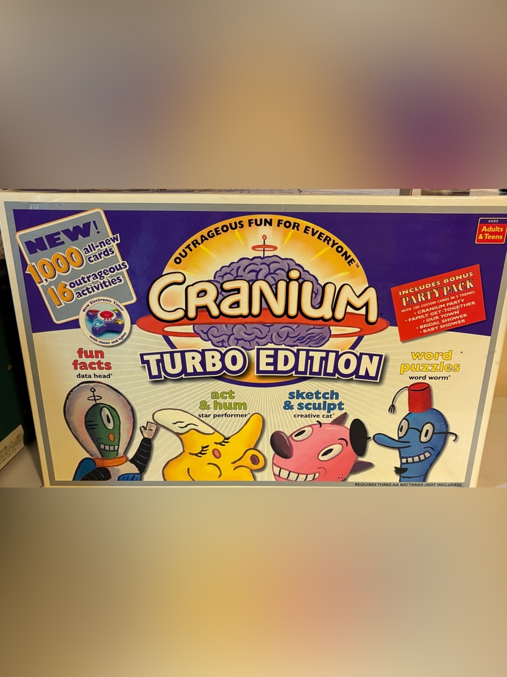 Turbo Edition Party Board Game - Purple & Yellow